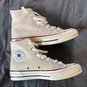 Converse High Top Sneakers in Cream
